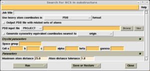 The Find NCS user interface