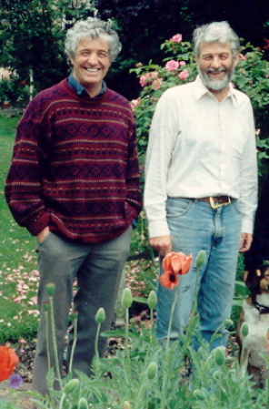 Guy and Maurice in the garden